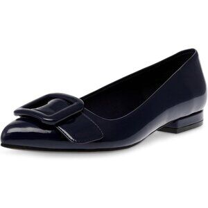 Anne Klein Women's Kalea Pointed Toe Buckle Flats